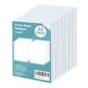 Egofine Plexiglass Sheets Acrylic Sheets 20 Pack of 11x14 0.04 Thick Clear Plastic Cast Transparent Plexi Glass for Crafting Projects, Replacement Picture Frame Glass, DIY Display, Easy to Cut