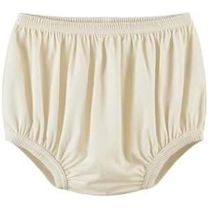 EEOST Adult Diaper Cover for Incontinence Noiseless Leak-Protection Underwear Plastic Pants Over Diapers Waterproof Rubber Pants, Beige, 3XL (Woman Size)