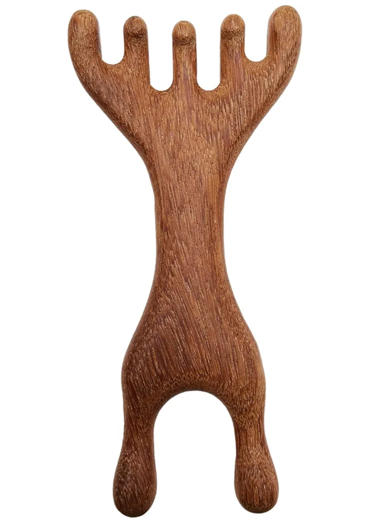 BINCKIN Wooden Scalp Massager Comb, Natural Sandalwood Wide Tooth Hair Combs for Women Men