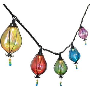 Vigdur Multicolor Outdoor String Lights with 10 Bulbs Connectable Waterproof, Indoor Outdoor Patio Light for Party Wedding Bedroom Cottagecore Decor (Culinan)