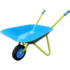 G & F Products Kids Metal Wheelbarrow Child-Sized, Durable Metal Construction with Sturdy Wheel, Easy Assembly, Ideal for Outdoor Play, Gardening Fun, Backyard Activities & Toddler-Friendly Design
