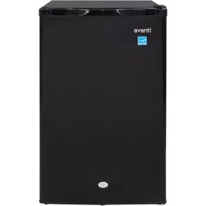 Avanti AR44 4.4 cu. ft. Compact Refrigerator, in Stainless Steel, Black