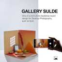 19x19 Inch Backdrop Board Kit, 2PCS Backgound Frame, 1PC Background Board, 6PCS Backdrop Paper, 6PCS Shadow Light Paper for Product, Food, Jewelery, Makeup Photography Shooting