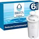 Brita 35557 Replacement Filters for Pitchers and Dispensers, 6 Count
