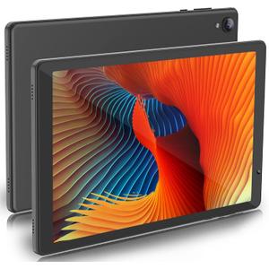 Tablet 10 inch, 32GB Storage,HD IPS Screen, Quad-Core,Dual Camera, Tablets with 6000mAh Battery, WiFi, Bluetooth, Type-C (Grey)