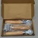 Car Sound Deadening Roller Metal Installation Tool 3 Pcs for Auto Noise Roller Car Sound Deadener Application Installation Tool Rolling Wheel Interior Accessories