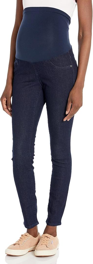 Motherhood Maternity Women's Indigo Blue Super Stretch Secret Fit Over The Belly Skinny Jeans XS