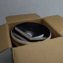 Worth Garden Plastic Urn Planters for Outdoor Plants, Tree 22'' Tall 2 Pack Round Classic Resin Flower Pots Indoor Beige Traditional Front Porch 15 in Dia. Large Imitation Stone Decorative Patio Deck