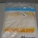 10 Pack Dishwasher Safe Reusable Bags, Silicone, Leakproof, BPA Free, Reusable Food Storage Bags for Lunch, Marinate, Freeze, Travel (Clear) - 3 Gallon, 3 Snack, 4 Sandwich