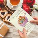 2 x IDU Mothers Day Card for Mom,Happy Mothers Day Cards Gifts from Daughter Son,Cute Mothers Day Gifts Card for Mom with Teddy Bear Design