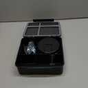 Itslife Bento Lunch Box for Kids with 8oz Soup Thermo&Lunch Bag, Leak-Proof Lunch Food Containers with 4 Compartment, Hot Food Insulated Food Jar for Kids School (Black&Grey)