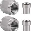 3AN Hardline Stainless Steel Tube Nut and Sleeve Fitting for 3/16" OD Tubing, 2 Sets
