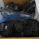 Headlight Assembly for 2005-2010 Volkswagen Jetta Sedan, Compatible with 2006-2009 Volkswagen GTI/Rabbit, Does Not Fit Xenon/HID