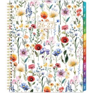 Planner 2026-2027 - Jul. 2026 - Jun. 2027, 8.5" x 11" Planner Weekly and Monthly, Calendar Planner 2026-2027 with 12 Monthly Tabs, Cardboard Cover, Back Pocket