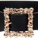 Rhinestone Elastic Waist Belt (Large, Yellow)