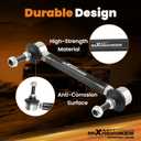 maXpeedingrods Universal Adjustable Sway Bar End Links 180mm-230mm|M10 stud w/12 mm spacer washer