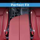 Roseye Car Seat Gap Filler 2-Pack - Universal Seat Gap Organizer to Stop Items Falling Between Seats, Car Essentials Accessories with Phone Holder