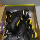 MammyGol Adjustable Inline Skates for Kids Youths Adults, All Wheels Light Up, Indoor and Outdoor Blades Roller Skates for Boys Girls Teen Beginners (X-Large - Adult (6-8 Men/7-9 Women), Yellow)