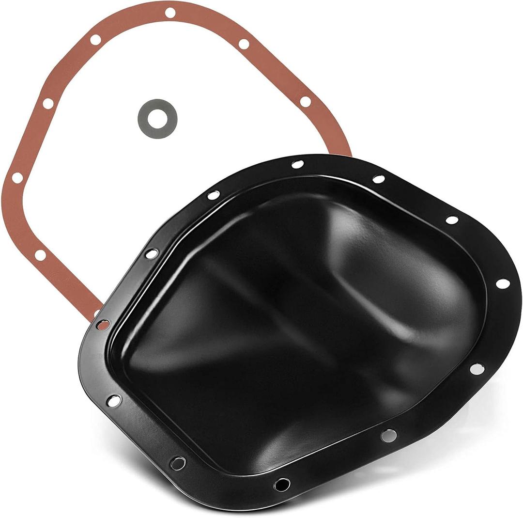 YHTAUTO Rear Differential Cover and Gasket Set Compatible with Ford & Lincoln, F-150 2000-2008, F-250 1985-1999, Excursion, F-350 Super Duty, Mark LT (10.25 In. Ring Gear)