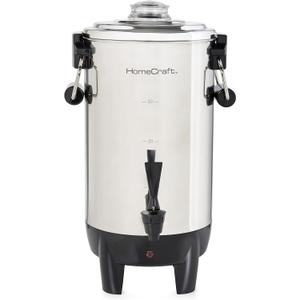 Homecraft Quick-Brewing 1000-Watt Automatic 30-Cup Coffee Urn - Stainless Steel