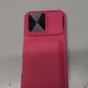 SSLOTSCASE for iPhone 16 Pro Case with Card Holder & Camera Stand & Kickstand & Slide Camera Lens Cover, Multifunctional Wallet Rugged Protective Phone Case Cover for iPhone 16 Pro 6.3'' 5G 2024, Pink