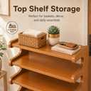 7-Tier Vertical Bamboo Shoe Rack - for Closet, Entryway, Small Space, 20 Inch Wide