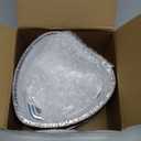 Hushee 12 Pcs 27oz Valentines Heart Shaped Aluminum Foil Cake Pan with Lids 7.4" Red Large Disposable Valentines Food Baking Pan Packing Tins Takeaway Containers for Valentine's Day Party Supplies