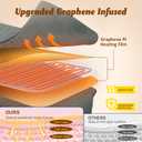 Heating Pad for Back, Valentines Day Gifts for Her Him, Electric Heating Pad for Period Cramps, Wrap Around Heated Pad for Waist and Stomach, Birthday Gifts for Women Men Mom Dad Wife Husband (Gray)