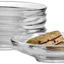 Pasabahce Premium Clear Glass Plate Saucers Set of 5, Safe in Microwave, Great for Servicing Cookies, Snacks, Fruits, Coffee, and Tea Cups, Housewarming Idea