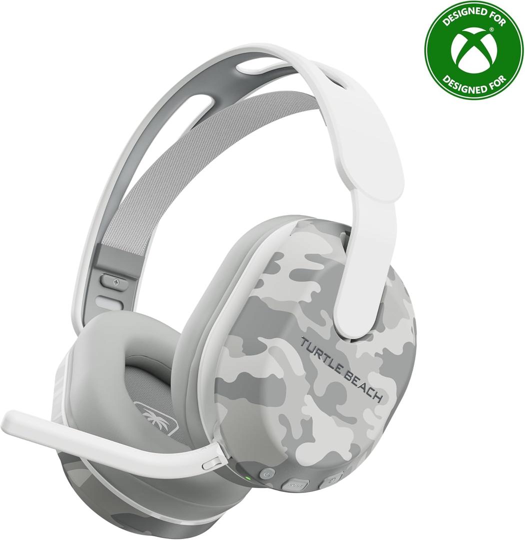 Turtle Beach Stealth 500 Wireless Gaming Headset Licensed for Xbox Series X|S, Compatible with Xbox One, Bluetooth, PC, Mobile, 40 Hr Battery, Memory Foam Cushions, Flip-to-Mute Mic  Arctic Camo