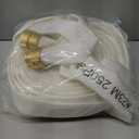 Fire Hose,1-1/2" ID X 75 FT, Single Jacket TPU, 450 PSI Burst Pressure, Industrial Fire Hose with NST/NH Brass Couplings for Indoor Use