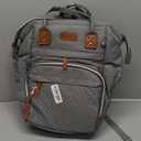 Diaper Bag Backpack with Changing Station, Large Diaper Bag, Baby Bag, Multifunctional Diaper Bag, Gray