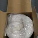 Cylindrical Pillow,Bedding Round Neck Pillow (Pack of 2, White Jacquard) 18 x 4 inches,Bolster Pillow for Bed, Legs, Back and Yoga (18x4)