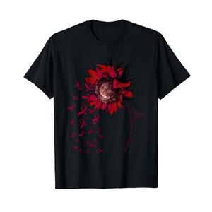 HEREDITARY HEMOCHROMATOSIS Awareness Sunflower Ribbon T-Shirt L