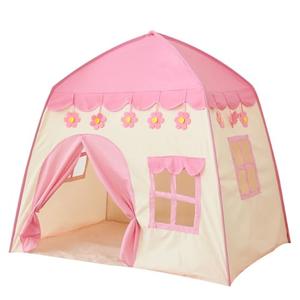 Taysis Cute Princess Tent for Girls, Pink Castle Play Tent Playhouse for Children Indoor and Outdoor Fun, 51’’ x 40’’ x 51’’ (LxWxH)