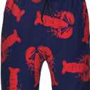 Boardshorts Red Lobster Men's Quick Dry Swim Trunks Beach Shorts, M