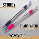 Pentel RSVP Ballpoint Pen, Fine Line, (0.7mm), Blue Ink (BK90BP5C) (Pack of 1, 5 Count Total)