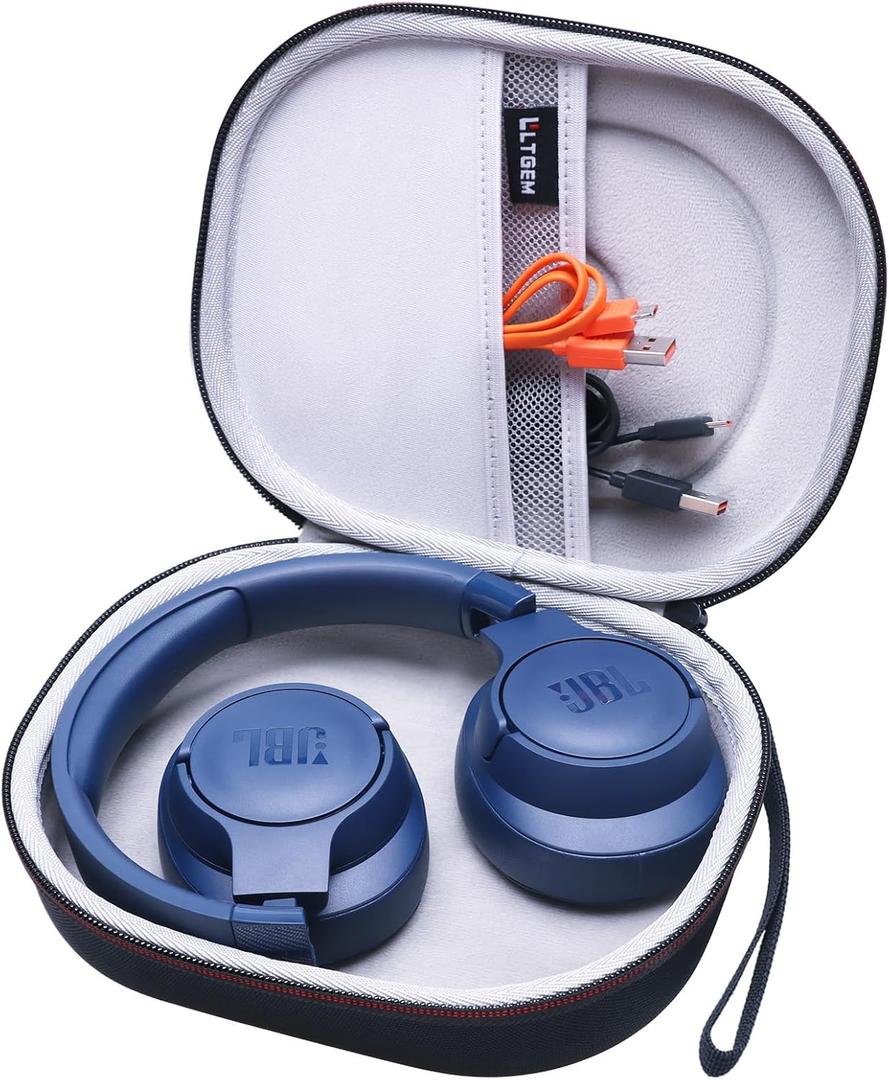 LTGEM Case Compatible with JBL Tune 770NC / 510BT / 720BT / 520BT / 520C / 670NC, for JBL Live 770NC / 670NC / 680NC / 780NC Headphones, Black+Gray