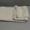 MIULEE Pack of 2 Decorative Throw Pillow Covers 20x20 Inch Soft Boho Striped Textured Corduroy Pillow Covers Modern Farmhouse Home Decor for Couch Bed Sofa Living Room Cream White