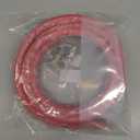 10FT Fuel Line Hose 10mm 3/8" inch,6AN High Pressure Hose,2.8Mpa 400PSI for Fuel Systems Engines Tube Hose Multiple Size Options,Implementation Standards:EN854,Red (Attached Hose Clamp)