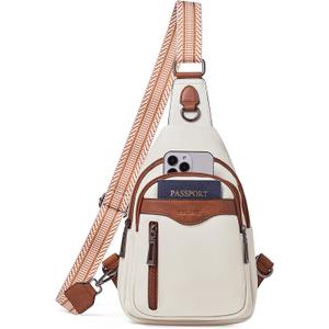 cakang Womens Sling Bag Crossbody Bags for Women Vegan Leather Sling Backpack Daypack Fanny Pack Crossbody Purse Travel
