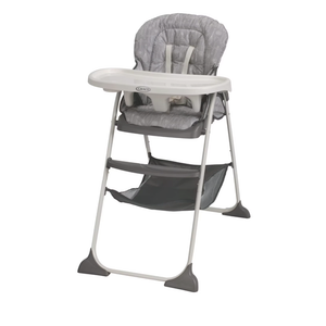 Graco Slim Snacker Highchair with One-Hand Fold, Adjustable Recline, Whisk