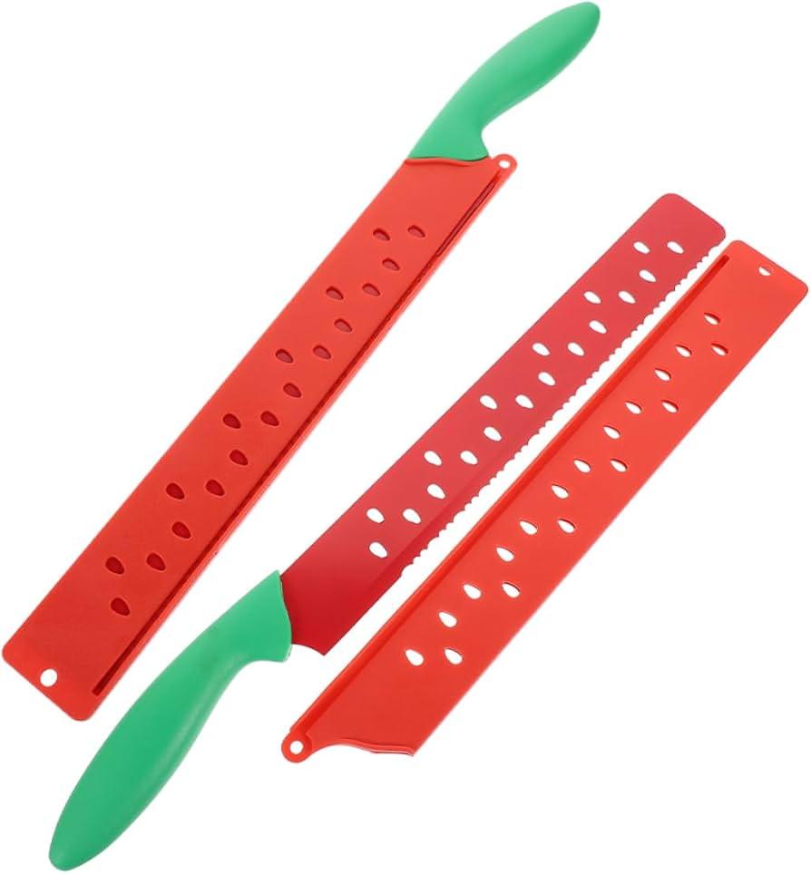 3pcs Stainless Steel Watermelon Knife for Fruit Slicing in Kitchen