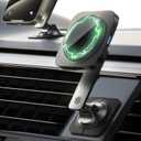 ESR for 15W MagSafe Car Mount Charger, Universal Dashboard/Tesla MagSafe Car Charger, Magnetic Wireless Charging, Adjustable Car Phone Holder for iPhone 17/16/15/14/13/12, S25, Pixel 10, Black