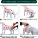 Kuoser Recovery Suit for Dogs Cats After Surgery, Professional Pet Recovery Shirt Dog Abdominal Wounds Bandages, Substitute E-Collar & Cone,Prevent Licking Dog Onesies Pet Surgery Recovery Suit (S)