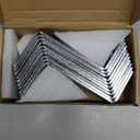 GBGS 10 Pcs 3-1/2" High Z Clip Brackets,for Support 2x4 Flat Blocking Between Joists or Trusses,12 Gauge