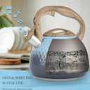 Tea Kettle, Loud Whistle Tea Kettles for Stovetop,Food Grade Stainless Steel Tea kettles for Stove Top with Anti-hot Ergonomic Handlefor Tea, Coffee, Milk,2.5QT