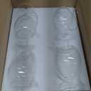 Tlence 4 Pack Straw Wine Glass, 12 OZ Sipping Wine Glasses with Built-in Straw, Creative Tube Cocktail Goblets, Clear Funny Decanter Cups for Juice Ice Cream Champagne Party Glassware Barware