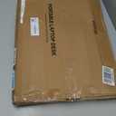 Foldable Laptop Table, Portable Lap Desk Bed Table Tray, Laptop Stand with Cup Holder & Tablet Slot & Lifting Handle for Working Writing Drawing & Eating (Black)