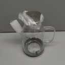 Glass Oil Dispenser Bottle - Glass Olive Oil Bottle for Kitchen, Wide Mouth Borosilicate Glass Cooking Oil Bottles with Lid and Handle,800ML/27oz (27.1 Ounces)